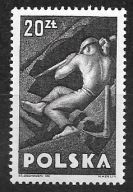 ROCZNIK 1947 Fi 440a* szarawoczarny pap.w !!! BARDZO RZADKI PAPIER gw/opis