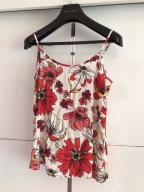 F&F_BLUZKA NA RAMIĄCZKACH 42 STAN BDB KWIATY