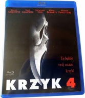 Krzyk 4 (Scream 4), Neve Campbell, płyta Blu-ray, lektor PL, UNIKAT!!