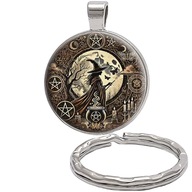 Brelok do kluczy/ka Halloween / Czarownica ozdobna zawieszka plecak portfel