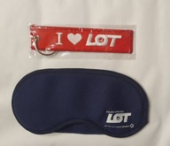 Zestaw LOT Brelok Opaska na oczy do spania