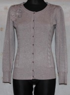 Sweter rozpinany kokardka L/XL