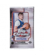 topps nba chrome 2025-26 paczka 4 kart