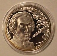 FRYDERYK CHOPIN - NUMIZMAT SREBRO CERTYFIKAT + CD + KSIĄŻKA