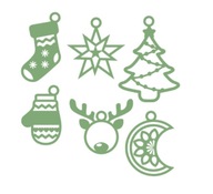 BOMBKI z grubego brystolu ZIELONE 12 sztuk