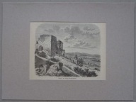 Proszówka, Ruina Zamku Gryf; Drzeworyt 1884; Burmann/Täubert KARKONOSZE