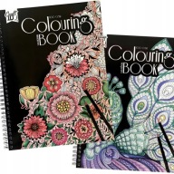 KOLOROWANKA DLA DZIECI DOROSŁYCH KOLOROWANKI ANTYSTRESOWE ZESTAW 2 SZT