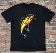 T-shirt Wędkarska koszulka z przynętą wobler Rozmiary w opisie