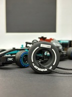 BRELOK zawieszka do kluczy mini opona F1 BIAŁA