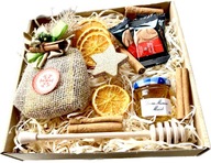 Prezent Świąteczny Zestaw Prezentowy na Święta Boże Narodzenie Herbata Miód