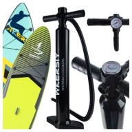 POMPKA RĘCZNA WYSOKOCIŚNIENIOWA DWUKIERUNKOWA DO DESKI SUP Z MANOMETREM