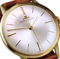 JAEGER LeCOULTRE Lito ZŁOTY zegarek 18K 750 FABRYCZNY KOMPLET +BOX JLC 1964