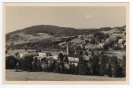 Wisła k. Ustroń. Widok na centrum z kościołem. Fot. Tad. Kubisz. 1937 rok.