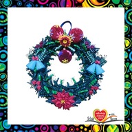 Sztuka Więzienna - Ręcznie wykonany świąteczny stroik z papieru