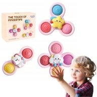 SPINNER ANTYSTRESOWY WOOPIE BABY ZESTAW 3 SZT. SENSORYCZNY WIELOKOLOROWY