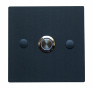 Przycisk dzwonka do domofonu Stal LED 9/12/24/230V 10x10 kwadrat antracyt