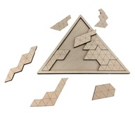 Układanka Logiczna Montessori Puzzle - Piramida