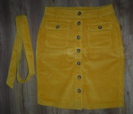 Spódnica sztruksowa żółta YESSICA EUR 38