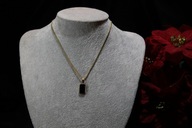 ŁAŃCUSZEK ZE STALI CHIRURGICZNEJ 316L POZŁACANY ZAWIESZKA