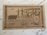 Finlandia - 1000 marka - 1922 - bardzo rzadki