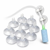 PRZYSSAWKI AKWARIUM ORGANIZER KABLI WĘŻYKI RURKI 10 SZT