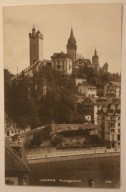 LUCERNA - LUZERN, Museggturme, SZWAJCARIA - SWISS, CZYSTA, STARA