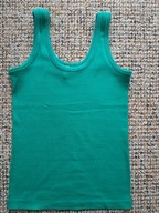 Bezrękawnik dziewczęcy bawełniany zielony franc.