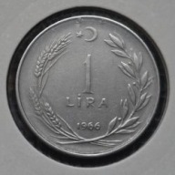 *TURCJA [0364]*1 Lira 1966 Lira turecka Mustafa Kemal Ataturk I Prezydent