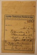 Skierniewice 1942 - Apteka Stanisława Koziarskiego - TOREBECZKA PO LEKACH