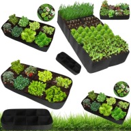 OŚMIOKOMOROWA DONICZKA FILCOWA TORBA OGRODOWA NA WARZYWA KWIATY 180x90 CM