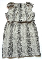 TU SUKIENKA DZIANINA WĘŻOWA SKÓRKA + PASEK 48