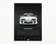 PLAKAT TOYOTA SUPRA MK4 IDEALNY NA PREZENT NAJWYŻSZA JAKOŚĆ A3
