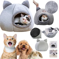 DOMEK DLA KOTA PLUSZOWY NA ZIME LEGOWISKO MIEKKIE POSLANIE BUDA DUZE BUDKA