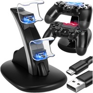 ŁADOWARKA STACJA DOKUJĄCA DO PADÓW PS4 PODSTAWKA ŁADUJĄCA NA 2 PADY USB