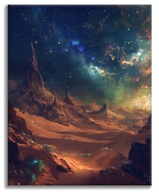 Rozgwieżdżona pustynia - Malowanie po numerach