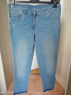 spodnie dżins blue motion 44 strecz proste ze średnim stan