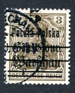 PMW rok 1918 - nr 9 błąd B16 - kasowany - gwarancja