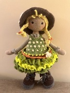 Lalka przytulanka maskotka szydełko