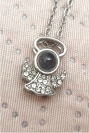 NASZYJNIK VINTAGE ANIOŁ ANIOŁEK ŚWIĘTA ŚWIĄTECZNY ANGEL SZCZĘŚCIE ANIOŁKIEM