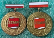 2xODZNAKA ZA ZASŁUGI DLA POZNAŃSKIEJ ORGANIZACJI ZSMP / RÓŻNE GRUBOŚCI