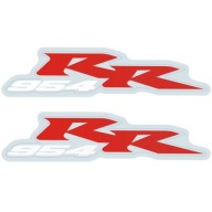 2x Naklejka 954RR Zadupek CBR 954 RR Fireblade Znaczek Nalepka SC50