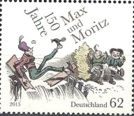 Niemcy 2015 Znaczek 3146 ** komiks Max i Moritz