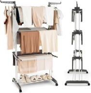 SUSZARKA NA PRANIE ubrania odzież bieliznę PIONOWA DUŻA XXL metalowa CZARNA