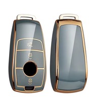 Szaro-złote etui na kluczyk Mercedes E S G GLC CLE CLA GLB GLS W177 W205