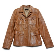 KURTKA DAMSKA SKÓRZANA Z PODSZEWKĄ WIOSENNO -LETNIA ROZM.S__GIAN MORI