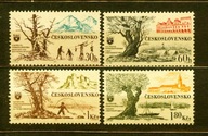 CZECHOSŁOWACJA** Drzewa, krajobrazy Mi 1453-56