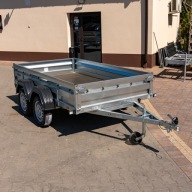 Przyczepa Zasław 265T XL 265x150 DMC 750 kg TANDEM 2 osie, Swiatła LED