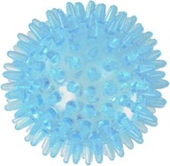 Piłka do masażu mięśni ciała z wypustkami kolcami niebieska sensoryczna 6cm