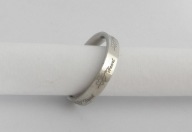 OBRĄCZKA SREBRNA GRAWER