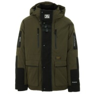 KHUJO NANDU KURTKA MĘSKA MARKOWA PARKA KHAKI LOGOWANA NOWA KAPTUR M